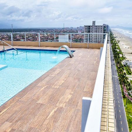 Apto C Wi-Fi A Beira-Mar Na Praia Jardim Real Sp Apartamento Praia Grande  Exterior foto
