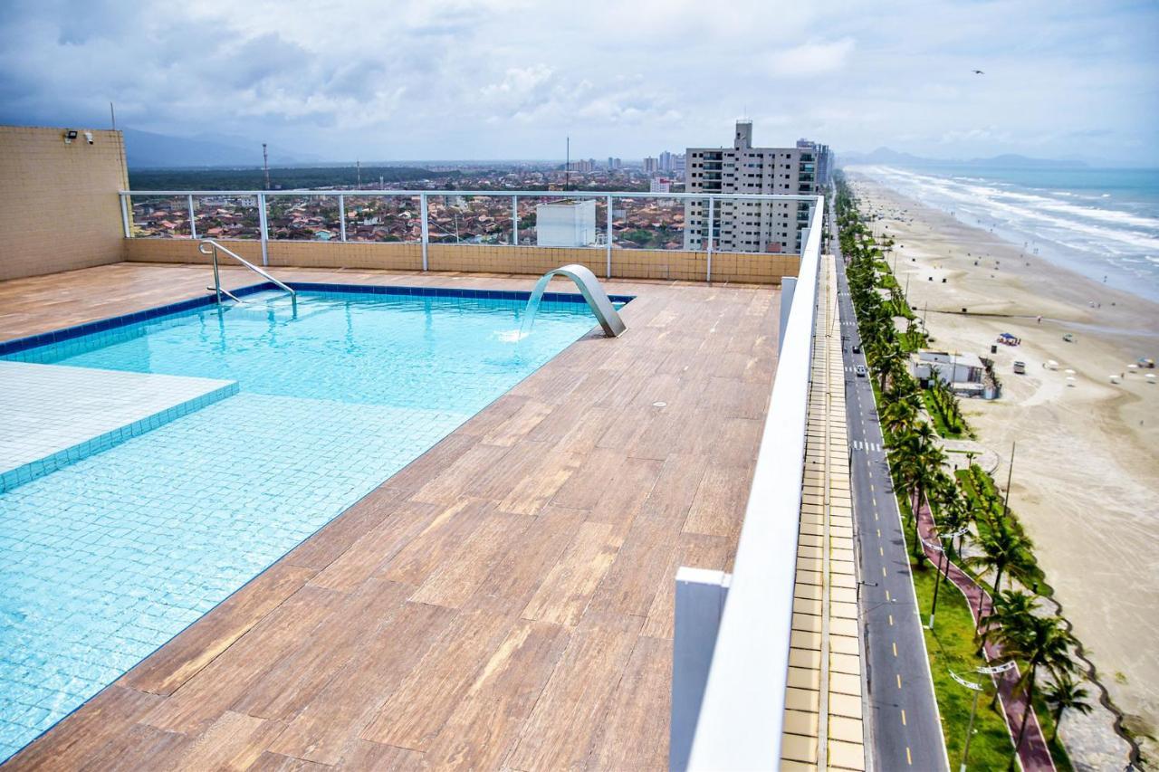 Apto C Wi-Fi A Beira-Mar Na Praia Jardim Real Sp Apartamento Praia Grande  Exterior foto