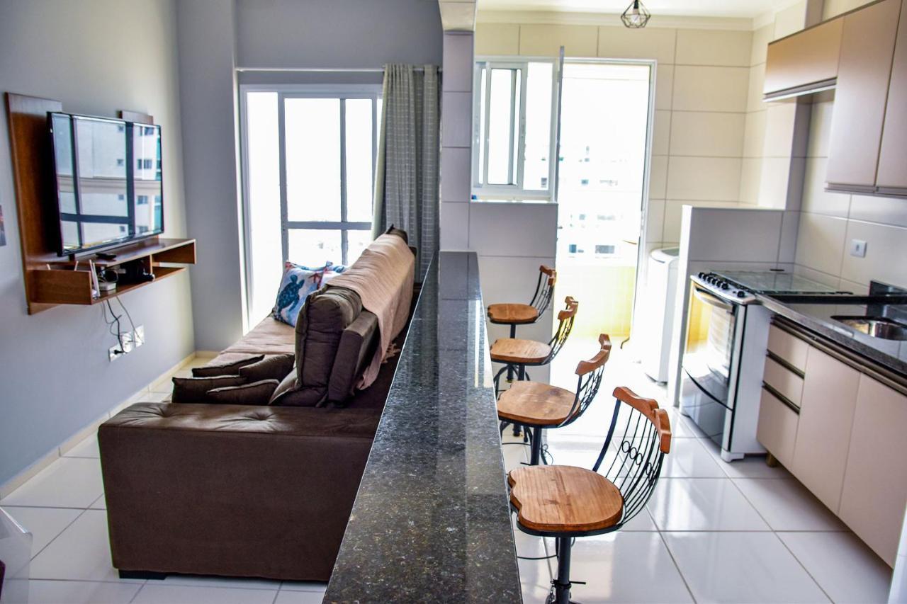 Apto C Wi-Fi A Beira-Mar Na Praia Jardim Real Sp Apartamento Praia Grande  Exterior foto