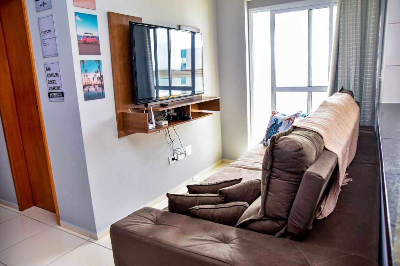 Apto C Wi-Fi A Beira-Mar Na Praia Jardim Real Sp Apartamento Praia Grande  Exterior foto