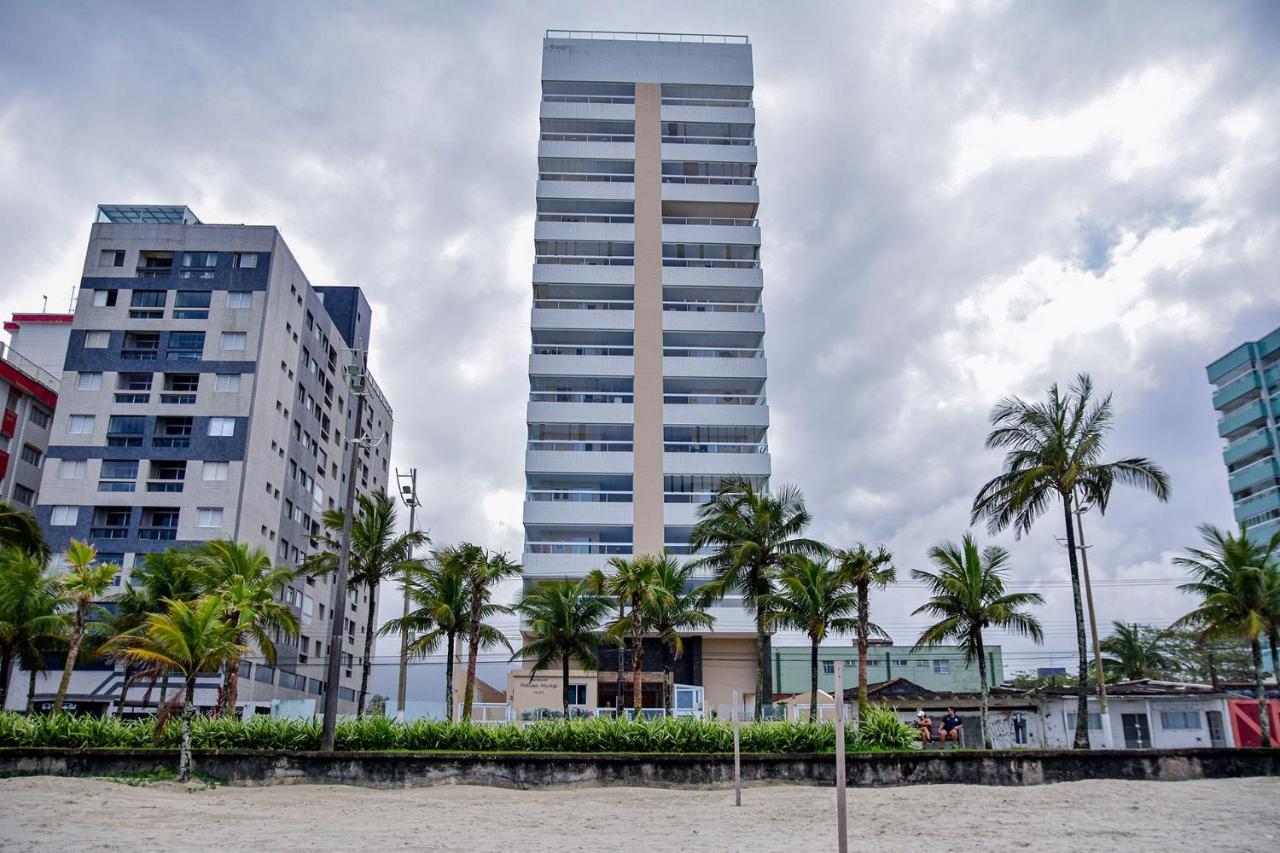 Apto C Wi-Fi A Beira-Mar Na Praia Jardim Real Sp Apartamento Praia Grande  Exterior foto